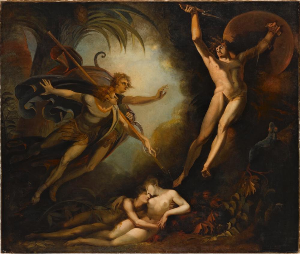 Satan, touched by Ithuriel's spear